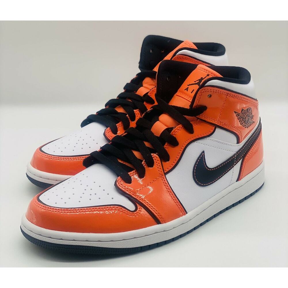 Jordan Athletic Shoes Orange Starfish Design